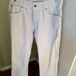 LEVIS 539 KHAKI VINTAGE JEANS 33X32 BUTTON FLY EUC